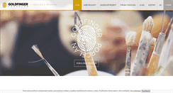 Desktop Screenshot of goldfinger-porcelan.cz